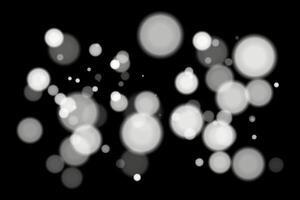 White circles on black background vector
