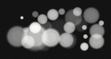 A black and white image of a bunch of white lights vector