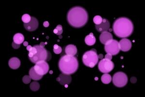 A bunch of pink circles on a black background vector