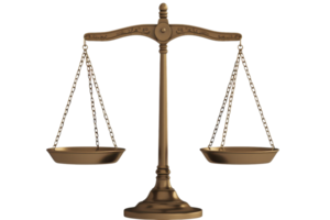A classic balance scale with two plates, symbolizing justice and equality. png