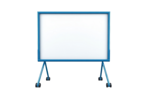 A simple, sturdy frame with a smooth, blank surface, designed for displaying information or visuals. png
