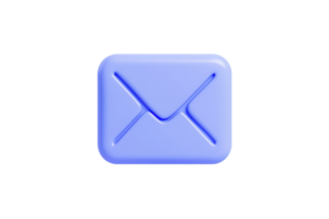 A stylized blue envelope icon featuring a simplistic design, representing digital communication and messaging. png