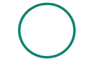 A simple circular shape in a teal color, representing unity and wholeness. png