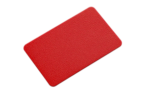 A textured red rectangle with a prominent, bumpy surface, showcasing its vibrant color and unique design. png