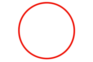 A simple red circle highlighted against a contrasting backdrop, emphasizing its shape and vivid color. png