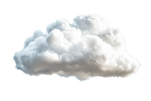 A fluffy, white cloud with a soft, billowy appearance, evoking a sense of lightness and tranquility. png