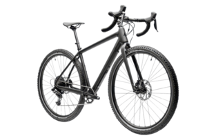A sleek, modern bicycle designed for performance with a lightweight frame and rugged tires, perfect for various terrains. png
