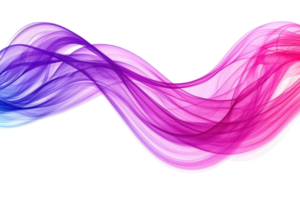A vibrant wave of flowing colors blends purple and pink, creating a fluid and dynamic visual effect. png