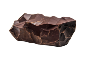A brownish rock with a rugged texture and sharp edges, showcasing natural formations and color variations. png