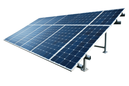A solar panel array designed for harnessing sunlight and converting it into electricity. png