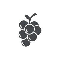 illustration of flat design of grapes. vector