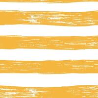 Bold Brush freehand stripes seamless pattern. Pencil hatching Rough edge ink lines print. Repeated horizontal strokes summer vibes wallpaper. Simple classic geometric motif. abstract background vector