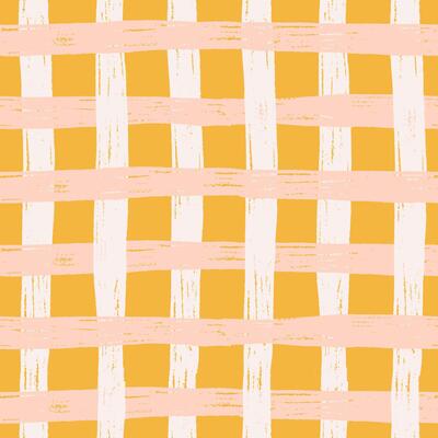 Bold Grid Brush Strokes seamless pattern in summer Amalfi style. Hatching textured graffiti sketch wallpaper print. Cozy design aesthetic with Hand drawn dry brush textures. Simple geometric shapes.