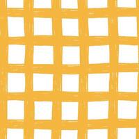 Summer Checkered Seamless pattern hand painted dry brush strokes. Hatching textured artistic unique background. art paint backdrop minimalistic modern texture vector