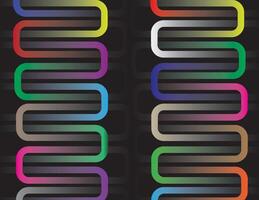 Colorful Abstract Lines with Geometric Design vector