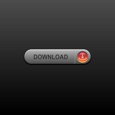 Realistic Modern 3D style Download Button with Icon on dark gradient background