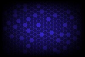 Abstract dark blue digital hexagon grids perspective design background vector