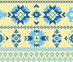 Geometric tribal pattern in Native American style, perfect for summer fabrics and background vector