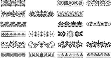 Assorted Postage Stamp Borders Set Providing Illustrations for Philatelic and Design Use vector