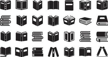 Access a curated set of simple book illustrations tailored for educational tools, digital publications, and knowledge-sharing platforms, promoting effective communication and learning experiences. vector