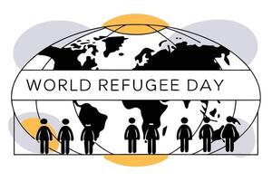 People silhouettes gathered around a globe showing worldwide unity human connection and the strength of diverse populations across the planet vector