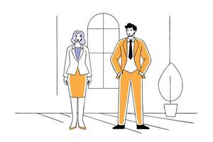 Inspire confidence and professionalism with this well dressed female character design ideal for marketing materials business presentations or modern office scenes vector