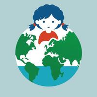 Support the fight against child labour with a meaningful flat illustration that sheds light on the importance of protecting childrens futures around the world vector
