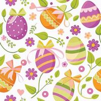 easter eggs seamless pattern , vector