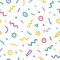 seamless pattern with colorful shapes , m vector