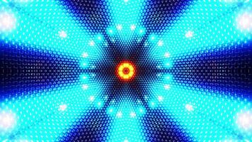 Kaleidoscope of Colorful Lights on Abstract Background. Looped Animation video
