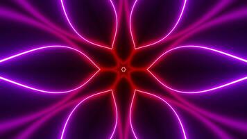 Kaleidoscope Neon Wave Loop - Colorful Abstract Background video
