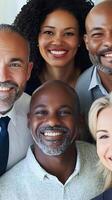 A group of smiling business people photo