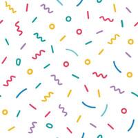 a colorful pattern with different shapes and colors vector