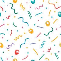 a colorful pattern with confetti vector