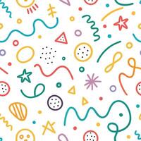 seamless pattern with colorful shapes , , vector