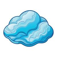 a cloud with water on it in a cartoon style vector