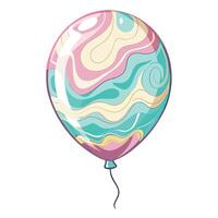 a balloon with a colorful design on it vector