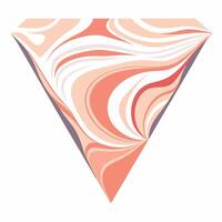 a diamond with a swirl pattern on it vector