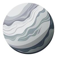 an illustration of a planet with a wave pattern vector
