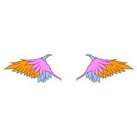 Wing illustration element decoration vector