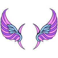Wing decoration frame logo vector