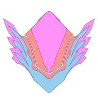 Design wing background abstract layout vector