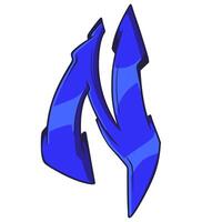 N Graffiti Font Urban Typography. Hiphop Font Illustration vector