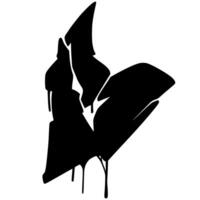 B Font Graffiti Scratch Brush Alphabet vector