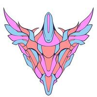 Wing decoration abstract vector