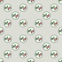 Short Position Crypto Trading colored round seamless pattern vector