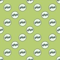 Candlestick Chart Crypto Trading circle shaped colored seamless pattern vector