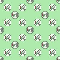 BTC Investment Bitcoin Trading colored round seamless pattern vector