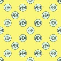 BTC Trading Bitcoin linear round colored seamless pattern vector