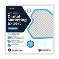 Boost Your Business Digital Ad Template vector